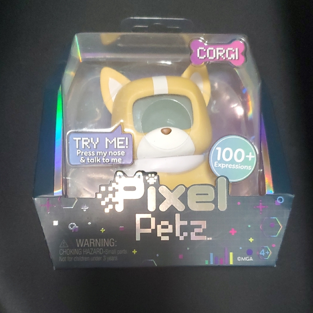Pixel Petz Corgi Interactive Toy - Yellow